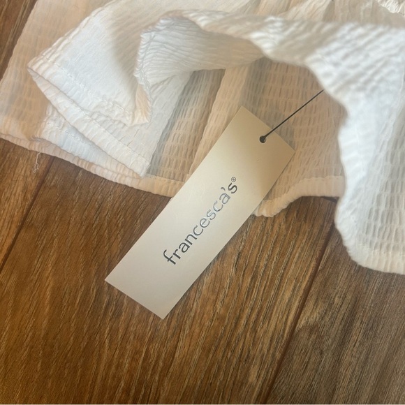 NWT Mi Ami from Francesca’s Jessie Bow Back Peplum Blouse Size M - Picture 6 of 10